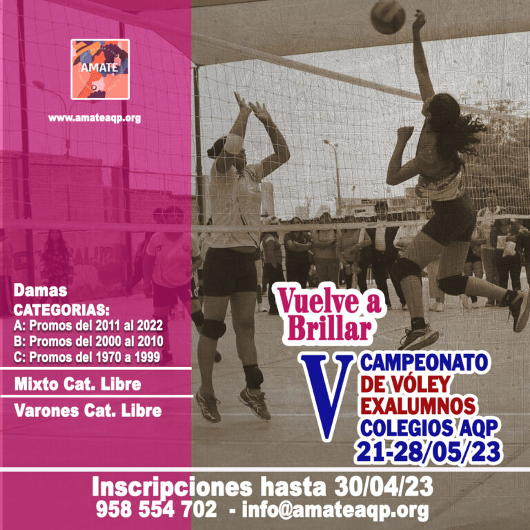 V Campeonato de vóley de Exalumnos de colegios Arequipa