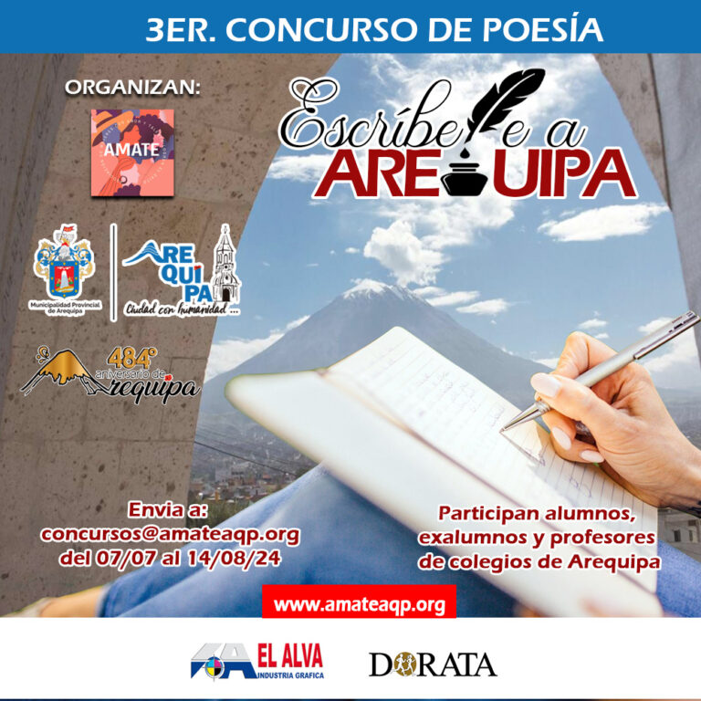 Concurso de Poesía Escríbele a Arequipa 2024