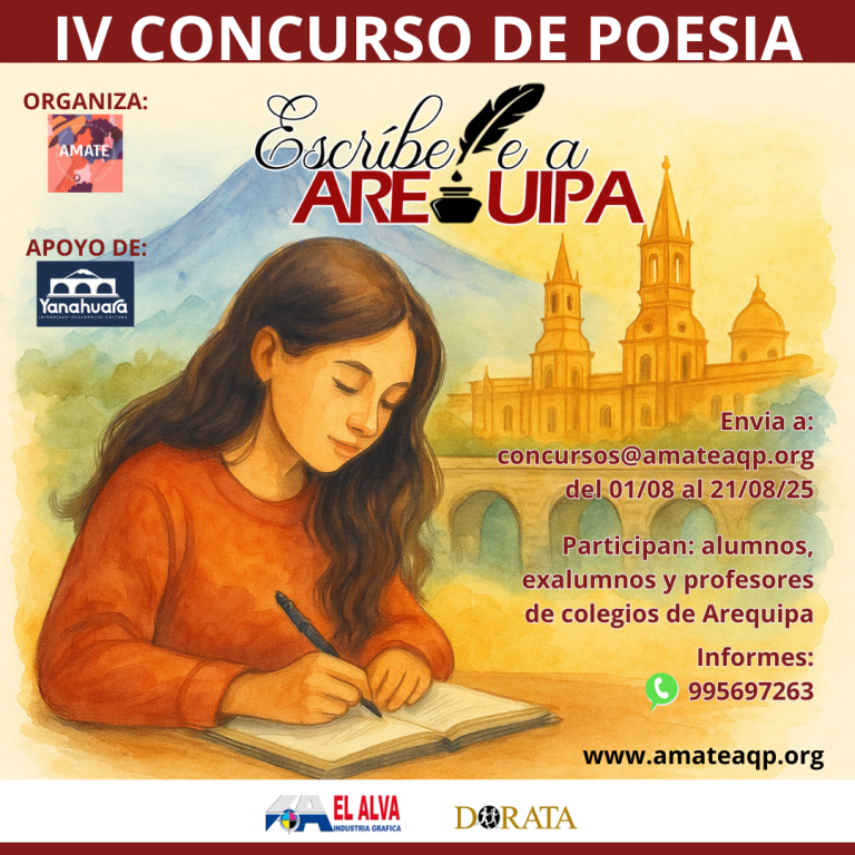 IV Concurso de Poesía “Escríbele a Arequipa””